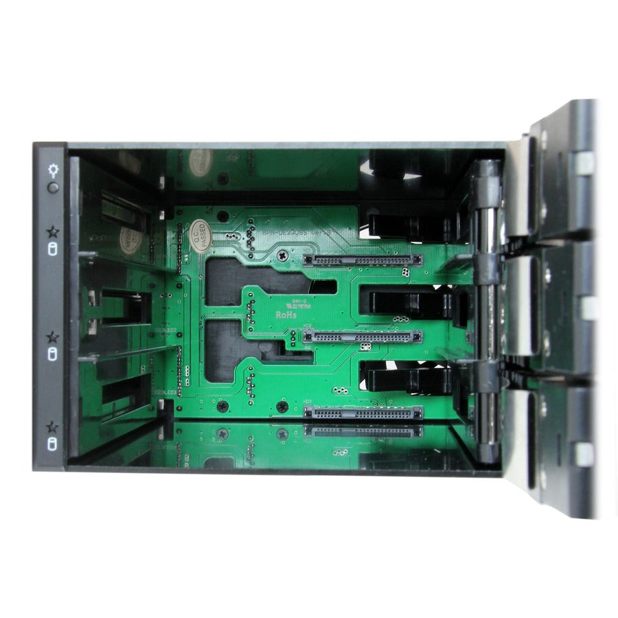 StarTech.com 3 Bay Aluminum Trayless Hot Swap Mobile Rack Backplane for 3.5in SAS II/SATA III - 6 Gbps HDD — HSB3SATSASBA