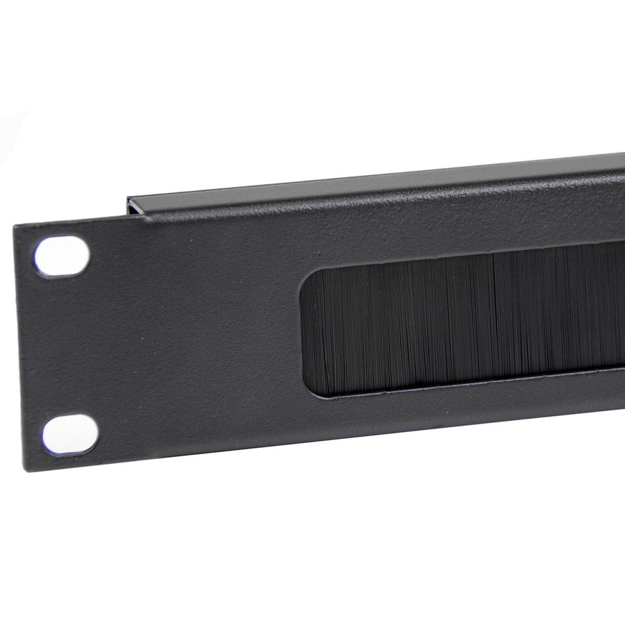StarTech.com 1U High-density Brush Strip Cable Management Panel, Sturdy Steel Horizontal Data Centre Cable Organizer — CMBRUSH1U
