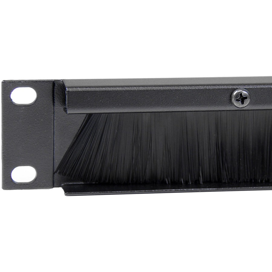 StarTech.com 1U High-density Brush Strip Cable Management Panel, Sturdy Steel Horizontal Data Centre Cable Organizer — CMBRUSH1U