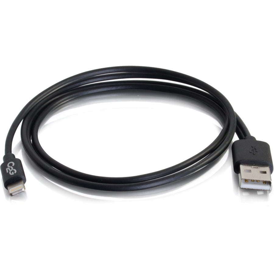 C2G 1m USB A to Lightning Cable - Charging Cable - iPhone Cable - 3ft Black — 35499