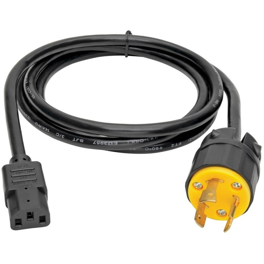 Eaton Tripp Lite Series Computer Power Cord, NEMA L6-20P to C13 - Heavy-Duty, 15A, 250V, 14 AWG, 6 ft. (1.83 m), Black — P011-006