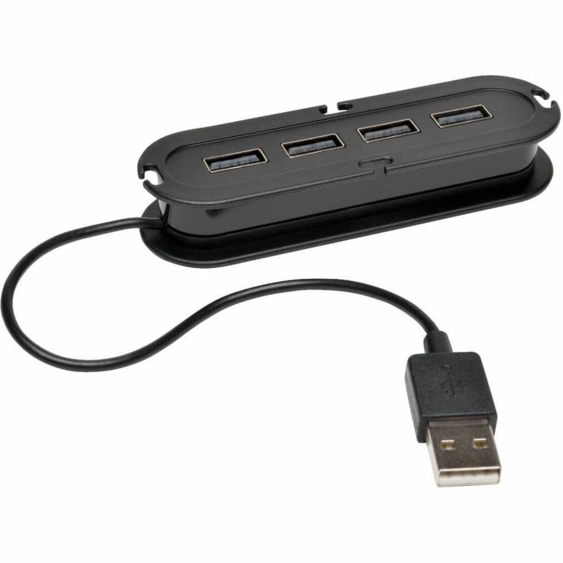 Eaton Tripp Lite Series 4-Port USB 2.0 Ultra-Mini Compact Hub with Power Adapter — U222-004-R