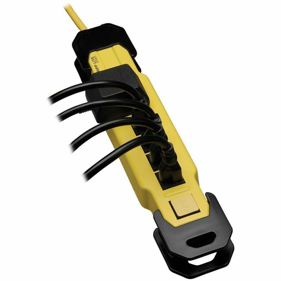 Eaton Tripp Lite Series Power It! 6-Outlet Safety Power Strip, 9 ft. (2.74 m) Cord & Clip, Hang Holes, Safety Covers, GFCI Plug — TLM609GF