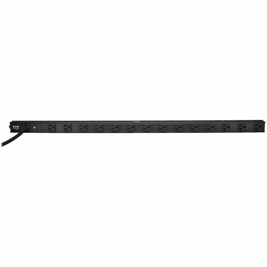 Eaton Tripp Lite Series 1.9kW Single-Phase 120V Basic PDU, 14 NEMA 5-15/20R Outlets, NEMA L5-20P Input with 5-20P Adapter, 15 ft. (4.57 m) Cord, 0U Vertical — PDUV20