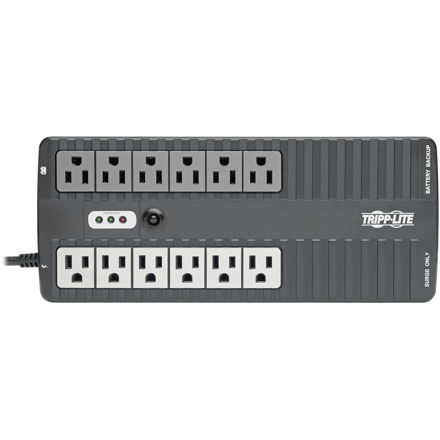 Eaton Tripp Lite Series 750VA 450W Standby UPS - 12 NEMA 5-15R Outlets, 120V, 50/60 Hz, USB, 5-15P Plug, Desktop / Wall Mount — INTERNET750U