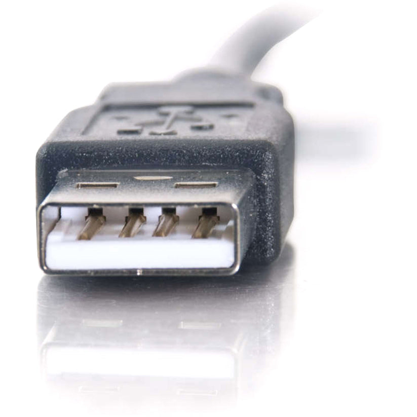 C2G 11in 4-Port USB Splitter - 3 USB A Ports and 1 USB Mini B Plug - USB 2.0 — 27402