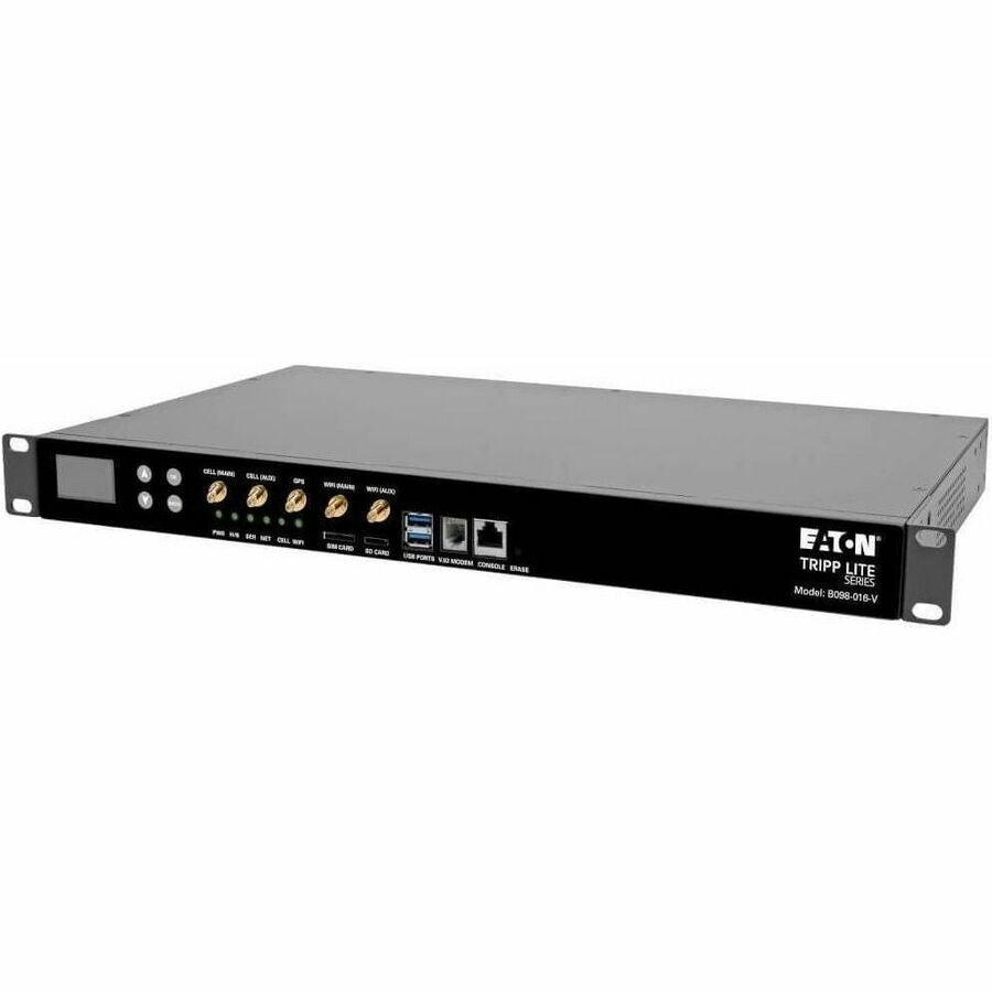Eaton Tripp Lite Series 16-Port Console Server, USB Ports (2) - 4G LTE, Dual GbE NIC, 16Gb Flash, SD Card, Wi-Fi, Desktop/1U Rack, TAA — B098-016-V