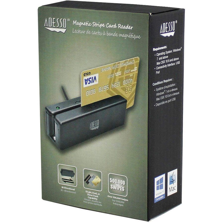 Adesso MSR-100 Magnetic Stripe Card Reader — MSR-100
