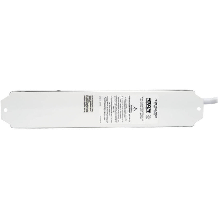 Eaton Tripp Lite Series Safe-IT UL 1363A Medical-Grade Power Strip for Patient-Care Vicinity, 6x 20A Hospital-Grade Outlets, 25 ft. Cord — PS625HG20AOEM
