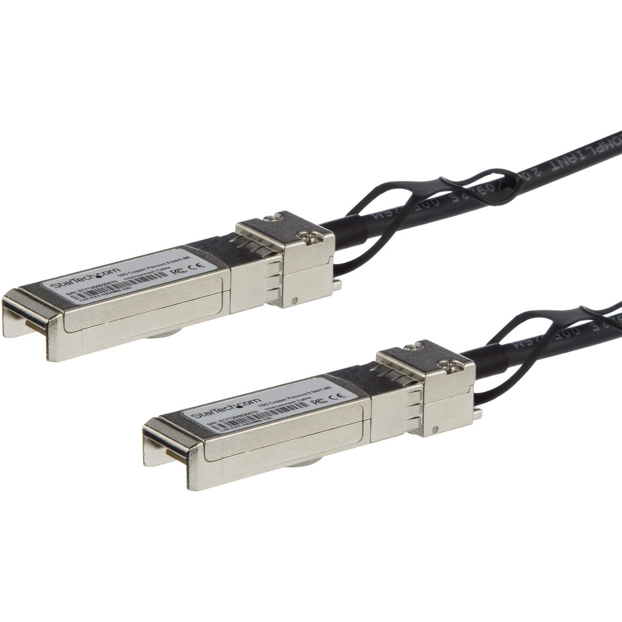 StarTech.com 0.5m 10G SFP+ to SFP+ Direct Attach Cable for Cisco SFP-H10GB-CU0-5M 10GbE SFP+ Copper DAC 10Gbps Passive Twinax — SFPH10GBC05M