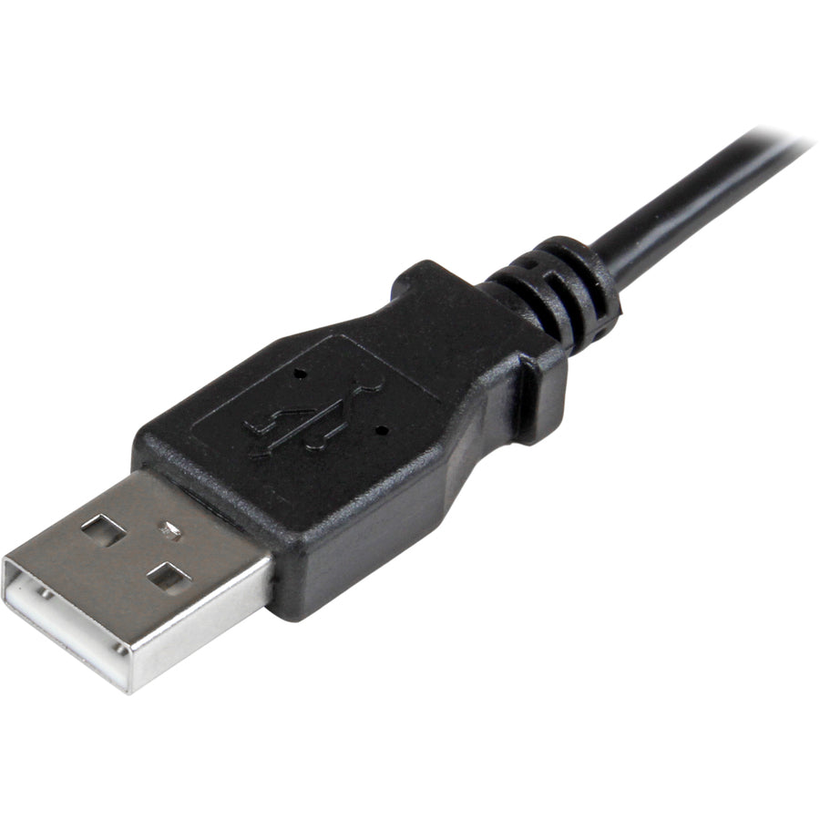 StarTech.com 2m 6 ft Right Angle Micro-USB Charge and Sync Cable M/M - USB 2.0 A to Micro USB - 24 AWG — USBAUB2MRA