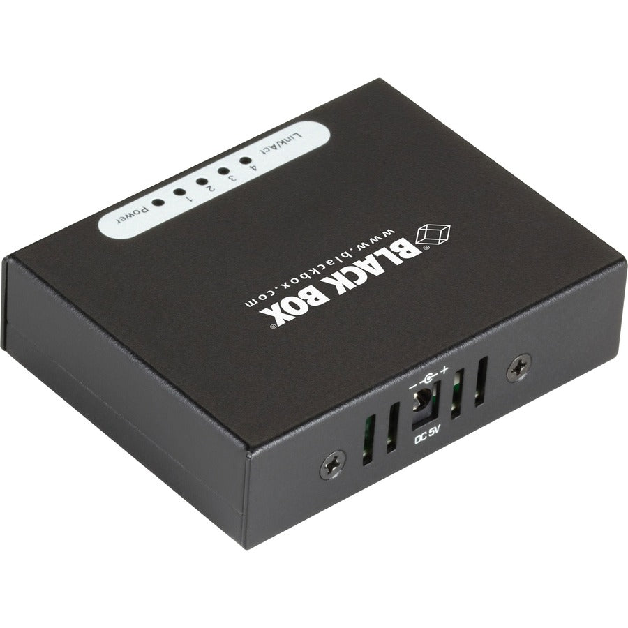 Black Box USB-Powered Gigabit 4-Port Switch with EU Power Supply — LGB304AE