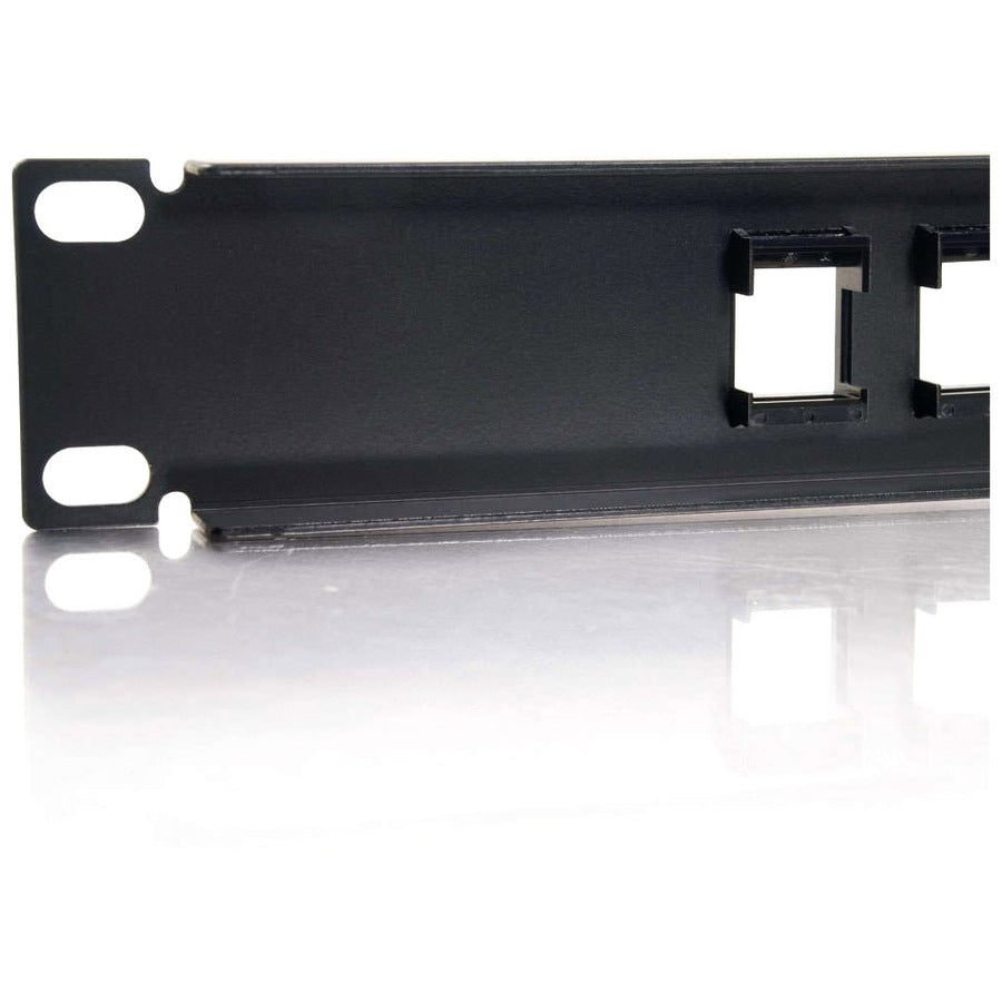 C2G 12-Port Blank Keystone/Multimedia Patch Panel — 03857
