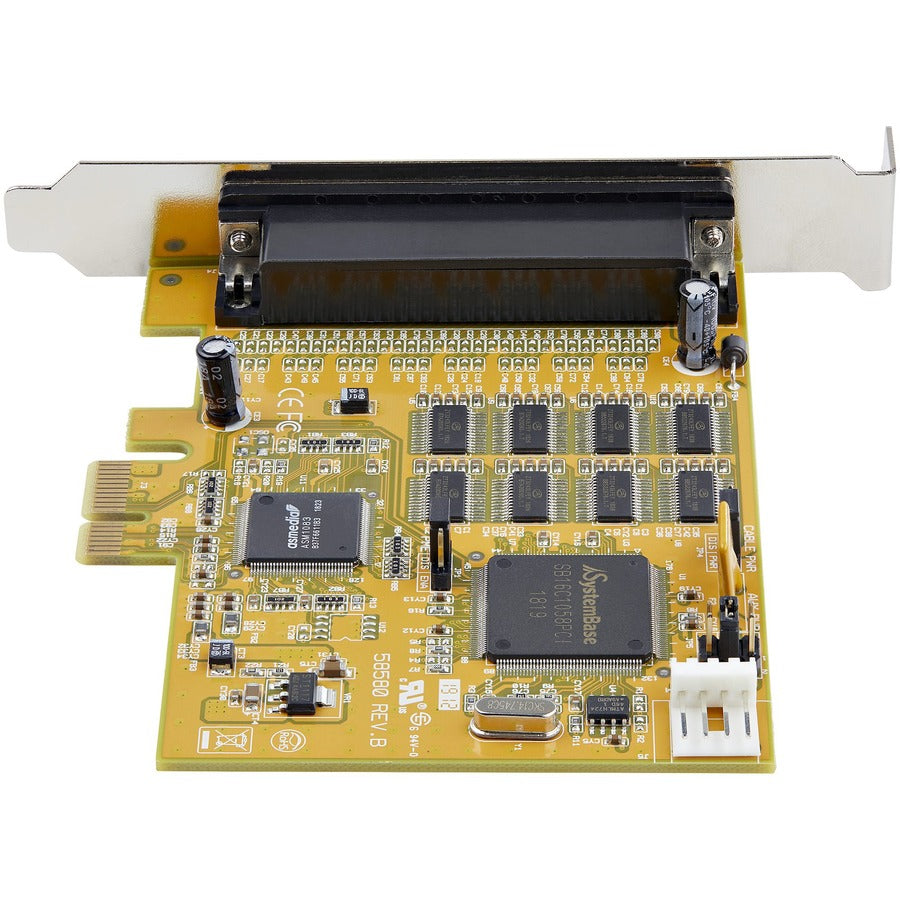 StarTech.com 8-Port PCI Express RS232 Serial Adapter Card, PCIe to DB9 RS232 Controller Card, 16C1050 UART, 15kV ESD, Windows Only, TAA — PEX8S1050