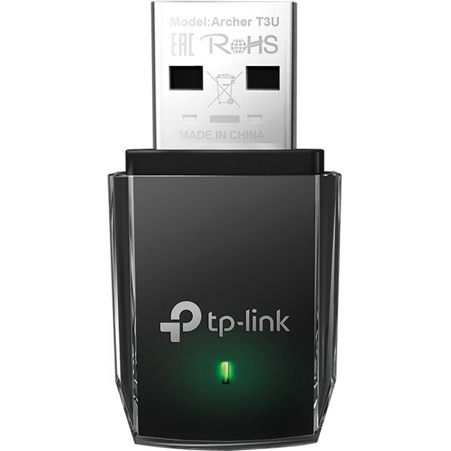 TP-Link Archer T3U - IEEE 802.11ac Dual Band Wi-Fi Adapter for PC Desktop/Notebook — Archer T3U