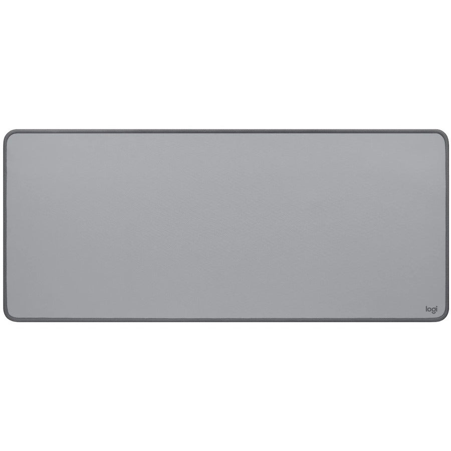 Logitech Desk Mat - Studio Series, Multifunctional Large Desk Pad, Anti-slip Base, Spill-resistant Durable Design, Mid-Gray — 956-000047