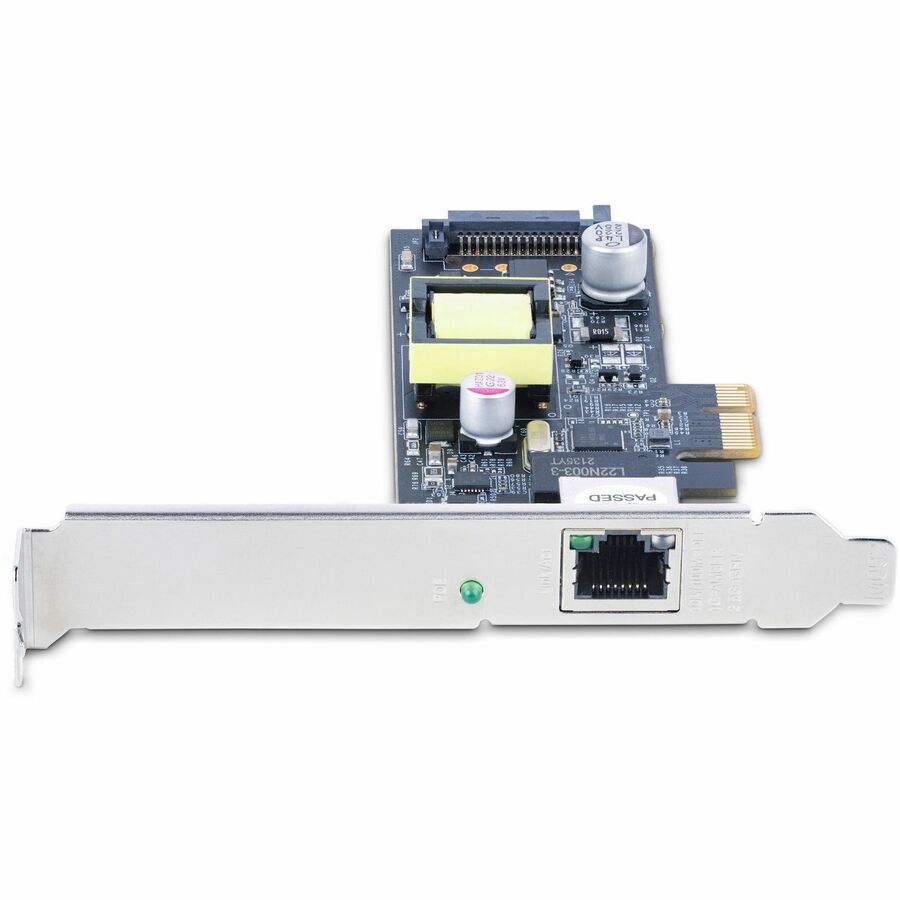 StarTech.com 1-Port 2.5Gbps PCI Express PoE Network Card, Intel I225-V, PCIe 802.3af/at PoE+ Multi-Gigabit NIC, SATA Powered Ethernet Card — PR12GIP-NETWORK-CARD