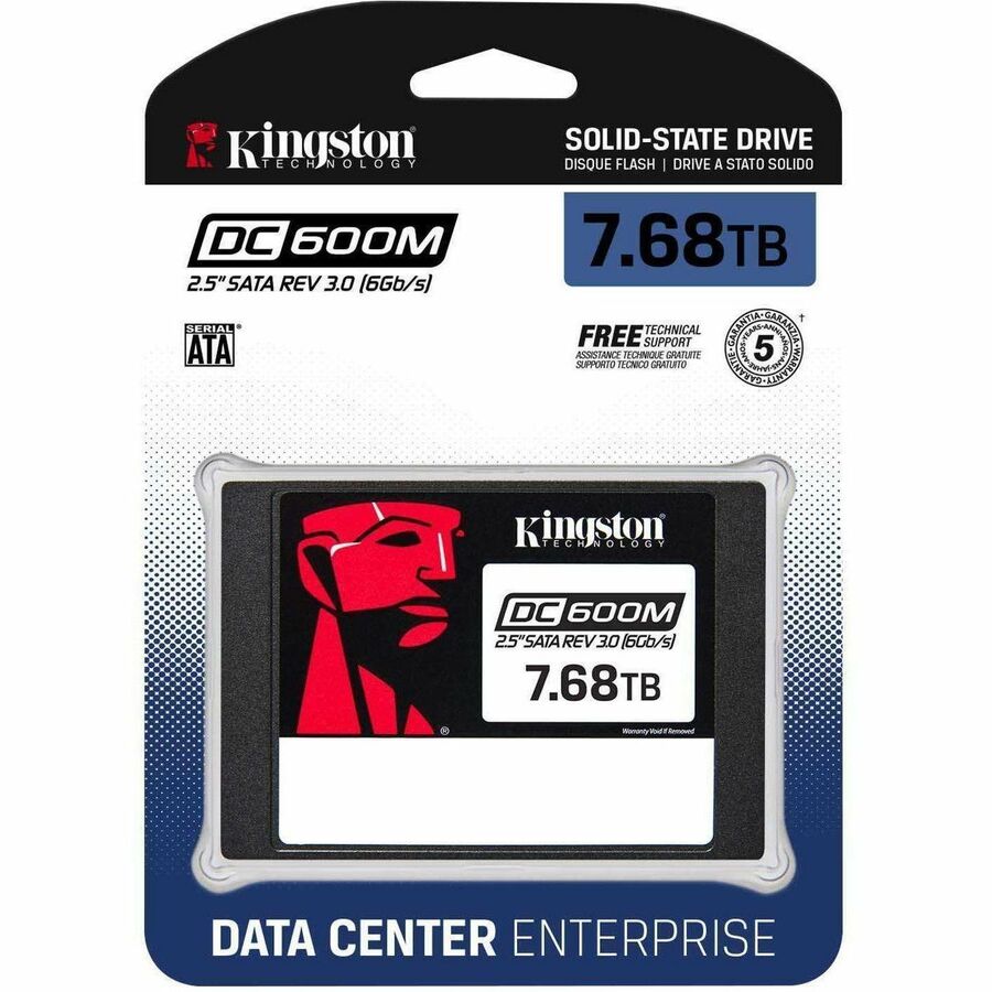 Kingston DC600M 7.50 TB Solid State Drive - 2.5" Internal - SATA (SATA/600) - Mixed Use — SEDC600M/7680G