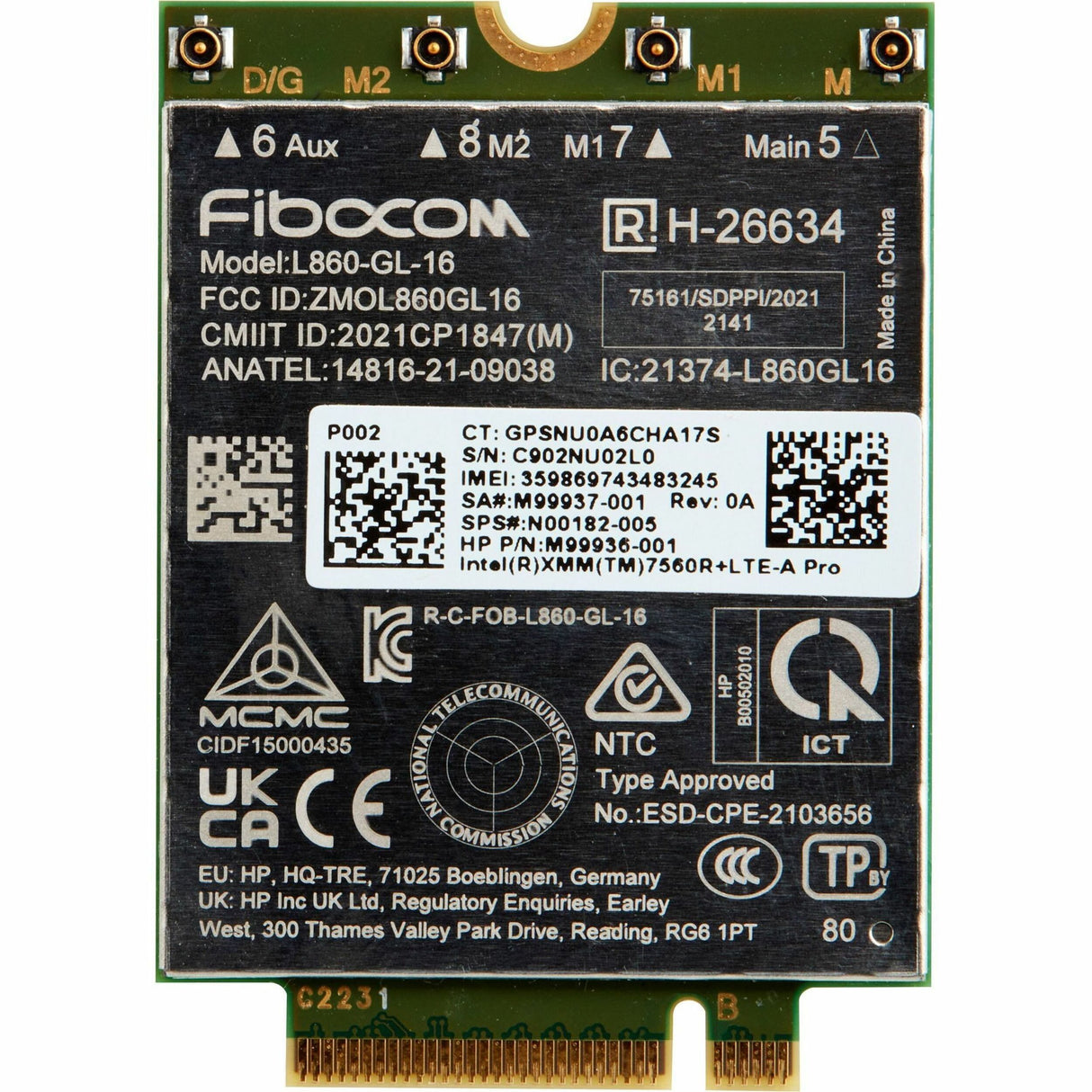 HP XMM 7560 R+ LTE-Advanced Pro WWAN — 7P993AA