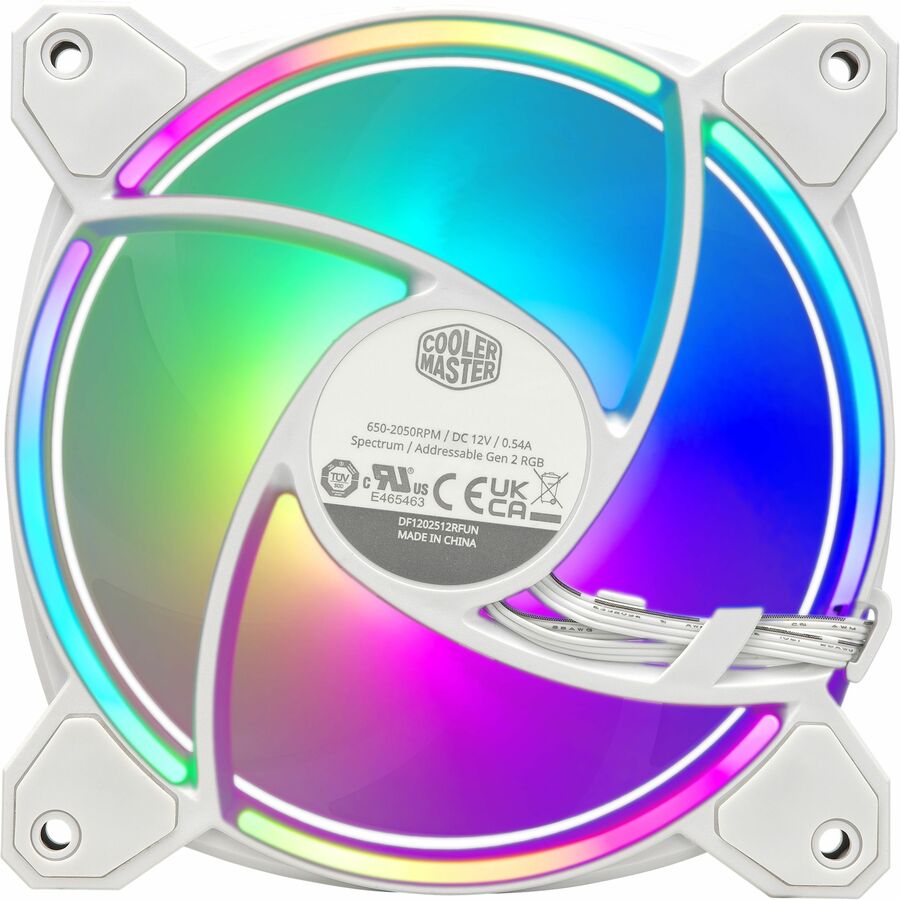 Cooler Master MasterFan MF120 Halo² 3in1 White Edition - 3 Pack — MFL-B2DW-213P2-R2