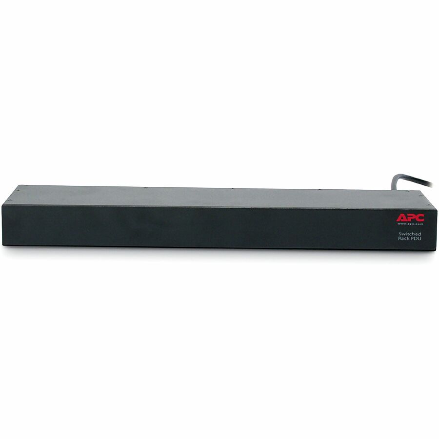 APC NetShelter Switched Rack PDU, 1U, 1PH, 3.7kW 230V 16A or 3.3kW 208V 16A, 8 C13 outlets, C20 cord — AP7921B