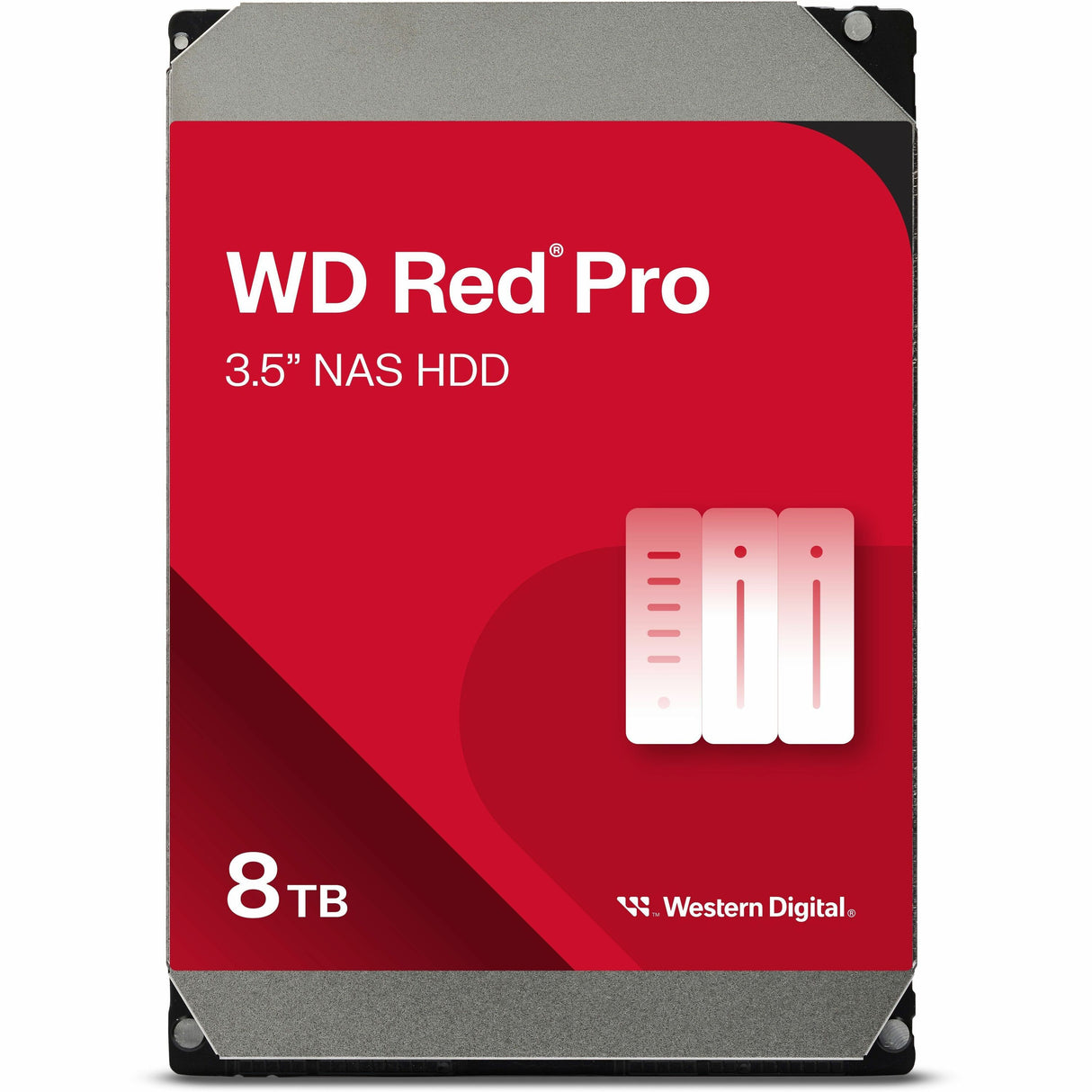 Western Digital Red Pro WD8005FFBX 8 TB Hard Drive - 3.5" Internal - SATA (SATA/600) - Conventional Magnetic Recording (CMR) Method — WD8005FFBX