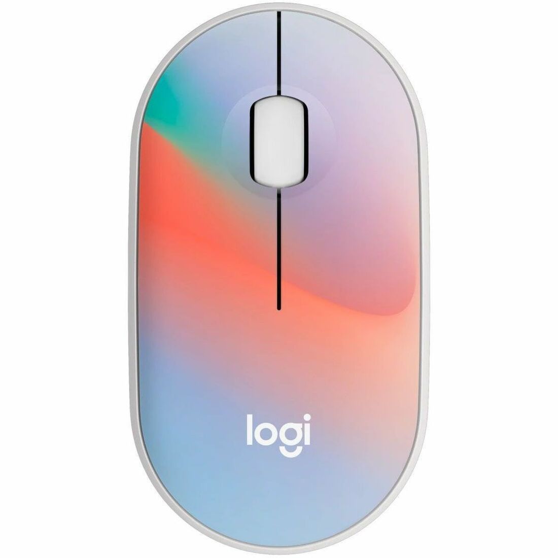 Logitech M340 Wireless Mouse with Limited Edition Prints, USB Receiver and Silent Clicks, Portable Wireless Mouse for Laptop, PC, Windows, Chrome, Surface, Sheer Dream — 910-007283