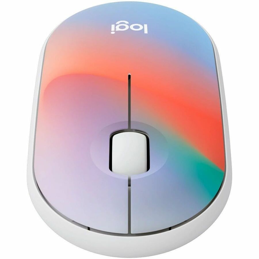 Logitech M340 Wireless Mouse with Limited Edition Prints, USB Receiver and Silent Clicks, Portable Wireless Mouse for Laptop, PC, Windows, Chrome, Surface, Sheer Dream — 910-007283