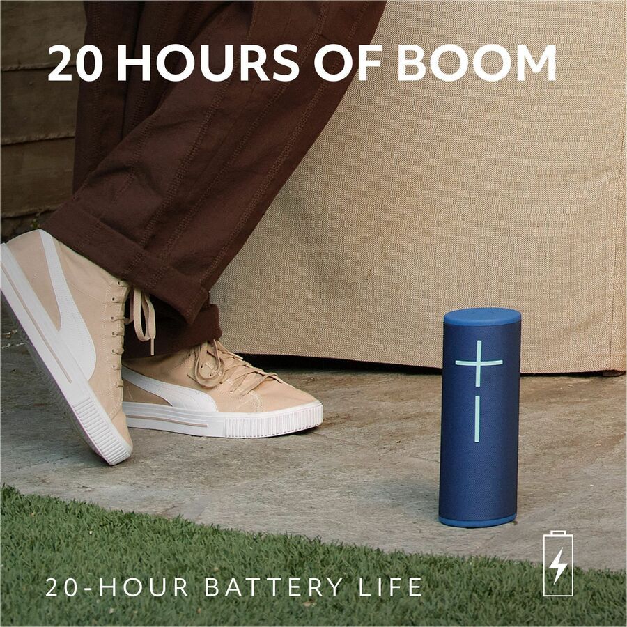 Ultimate Ears MEGABOOM 4 Portable Waterproof Bluetooth Speaker With Powerful 360-Degree Sound and Thundering Bass, Floating Speaker With 20-Hour Battery and 147ft (45m) Range, Lilac — 984-001999