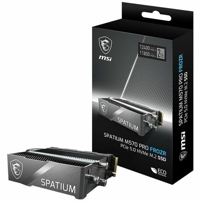 MSI SPATIUM M570 PRO 2 TB Solid State Drive - M.2 2280 Internal - PCI Express NVMe (PCI Express NVMe 5.0 x4) — SM570PN2TBF