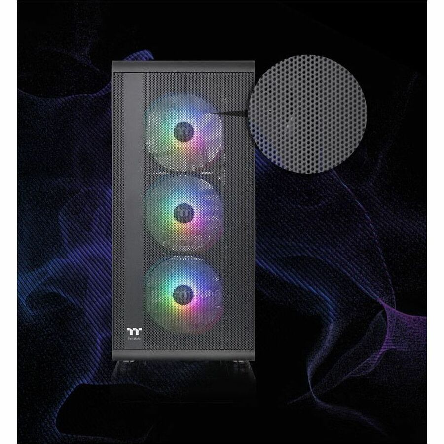 Thermaltake S200 Plus TG ARGB Mid Tower Chassis — CA-1X2-00M1WN-01
