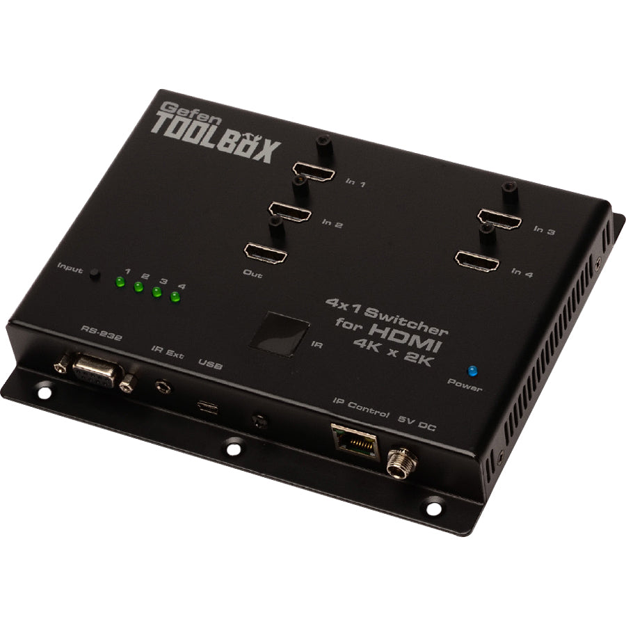 Gefen 4x1 Switcher for HDMI with Ultra HD 4K x 2K Support — GTB-HD4K2K-441-BLK