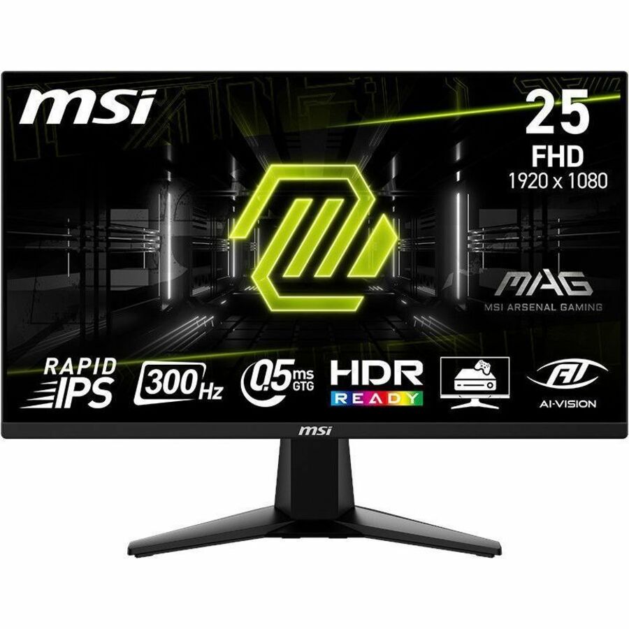 MSI MAG 255XF 25" Class Full HD Gaming LCD Monitor - 16:9 - Metallic Black — MAG255XF
