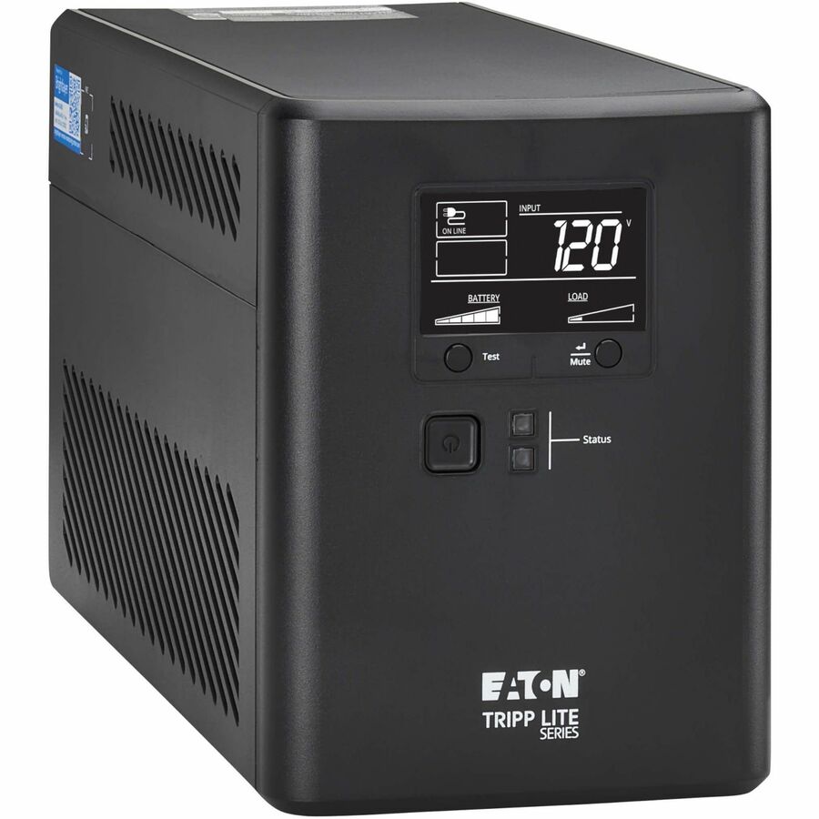 Eaton Tripp Lite Series 1000VA 600W 120V Line-Interactive Cloud-Connected UPS with Remote Monitoring - 10 NEMA 5-15R Outlets (5 Surge + 5 Surge and Battery Backup), LCD, 5-15P Plug, Tower — SMART1000LCDTNC