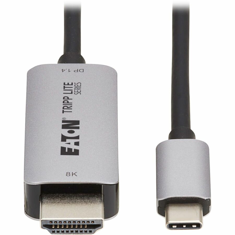 Eaton Tripp Lite Series USB-C to HDMI Active Adapter Cable (M/M) - 8K 60 Hz, 4K 144 Hz, HDR, 4:4:4, HDCP 2.3, Black, 6 ft. (1.8 m) — U444-006-H8K6