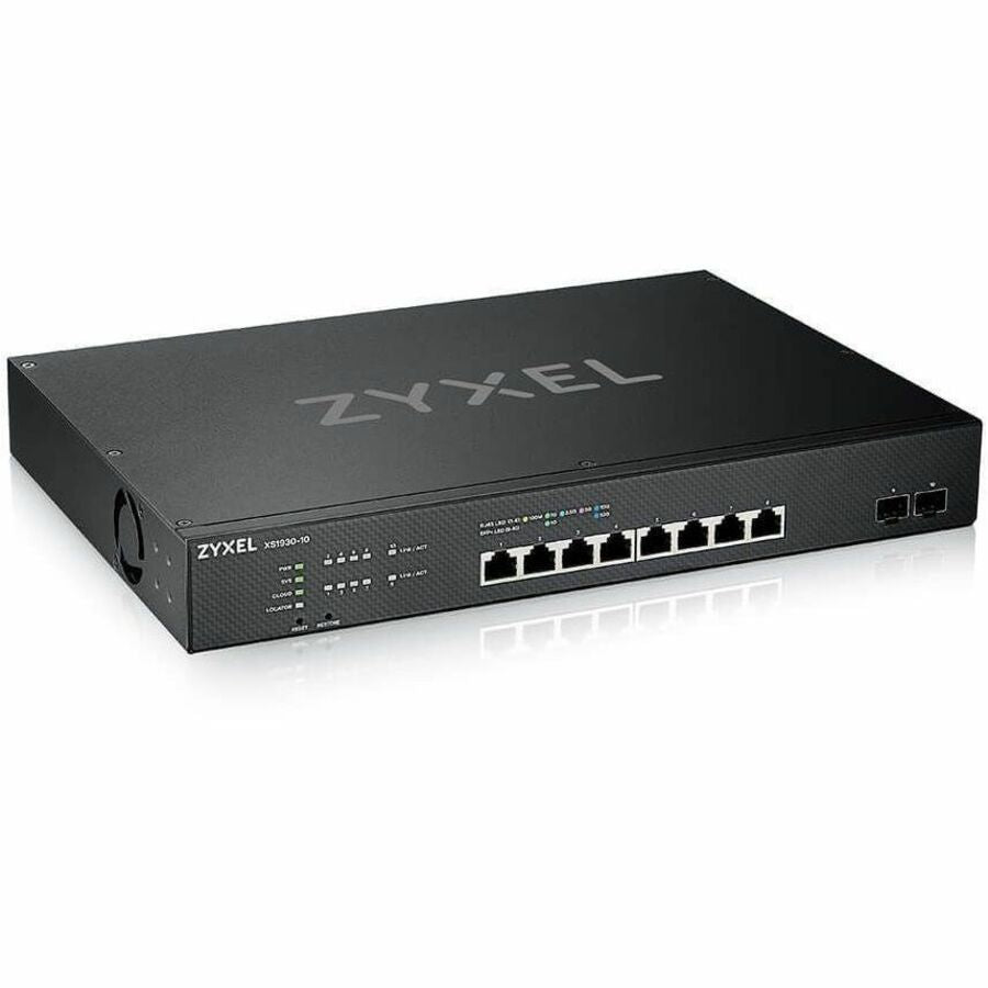 ZYXEL XS1930-10 8-Port 10G Multi-Gigabit L3 Smart Nebula Cloud Managed Switch with 2 10G SFP+ Uplinks — XS1930-10