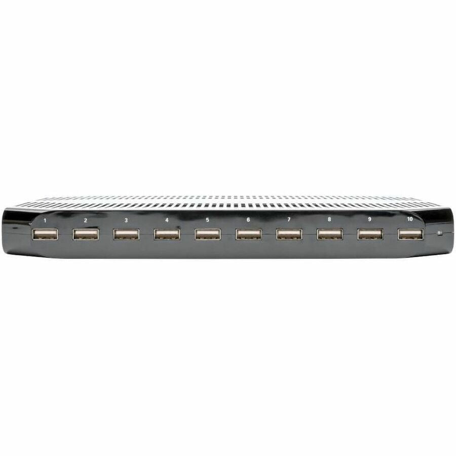 Eaton Tripp Lite Series 10-Port USB Charging Station with Adjustable Storage, 12V 8A (96W) USB Charger Output, Schuko Power Cord — U280-010-ST-CEE