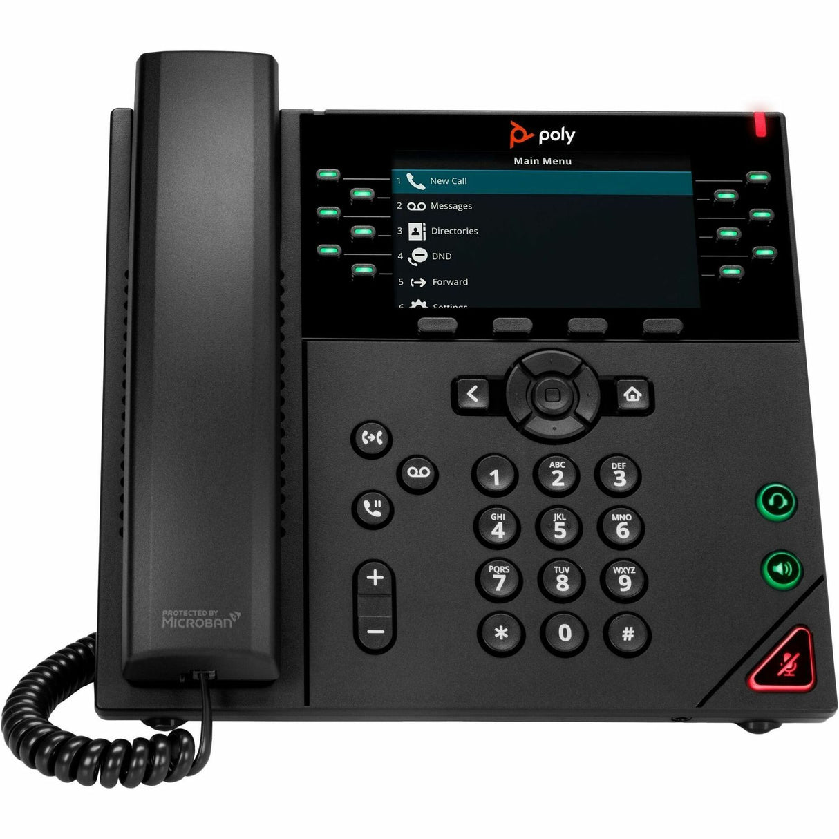 Poly VVX 450 12-Line IP Phone and PoE-enabled GSA/TAA — 89B75AA