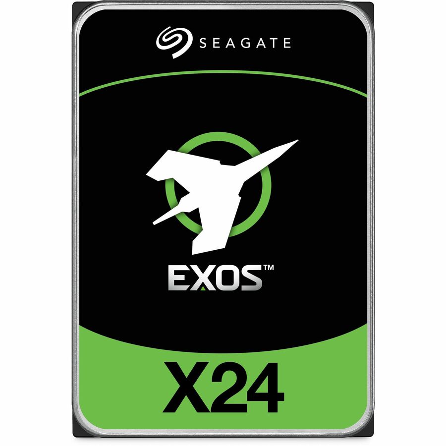 Seagate Exos X24 ST16000NM007H 16 TB Hard Drive - 3.5" Internal - SAS (12Gb/s SAS) - Conventional Magnetic Recording (CMR) Method — ST16000NM007H