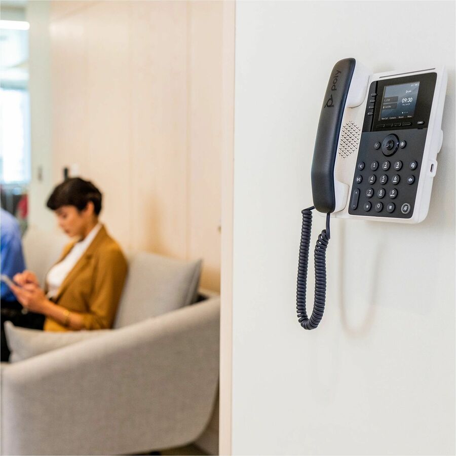 Poly Edge E100 IP Phone and PoE-enabled GSA/TAA — 8F3G5AA
