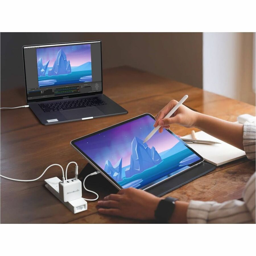 AVerMedia ELITE GO GC313Pro Charging/Recording/Video Transmission Device — GC313Pro(White)