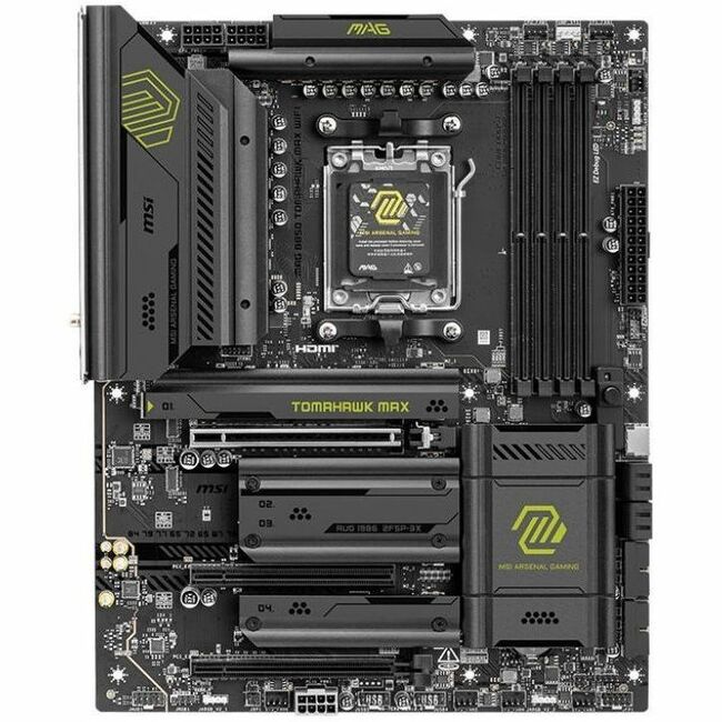 MSI MAG B850 TOMAHAWK MAX WIFI Gaming Desktop Motherboard - AMD B850 Chipset - Socket AM5 - ATX — B850TMAHAWKWIFIMAX