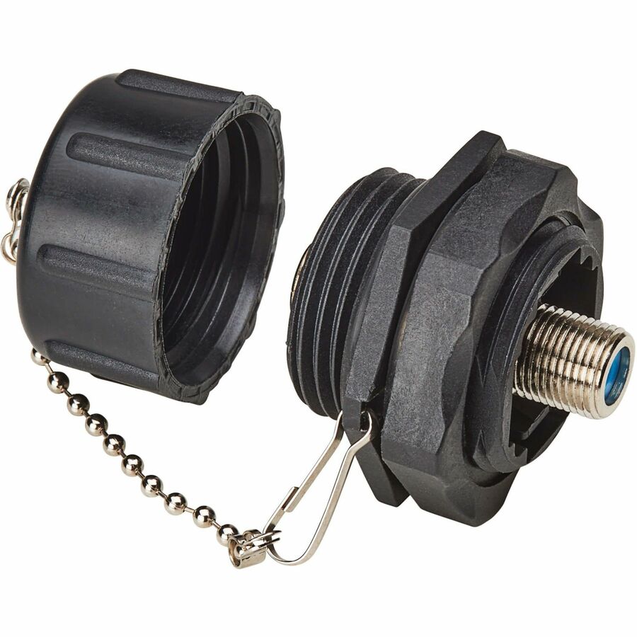 Eaton Tripp Lite Series Rigid Industrial F-Type Adapter (M/F) - IP68, Black — A200-FF-IND