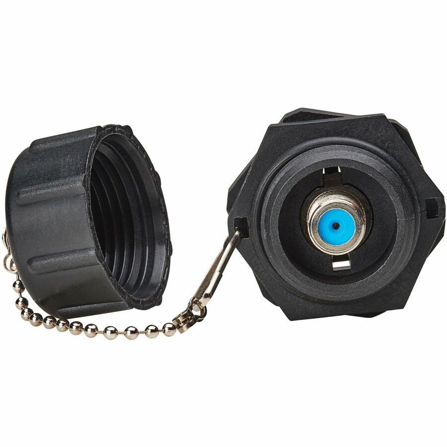 Eaton Tripp Lite Series Rigid Industrial F-Type Adapter (M/F) - IP68, Black — A200-FF-IND