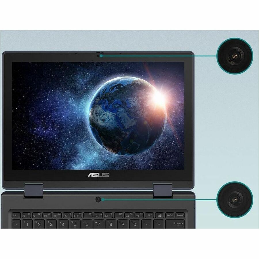 Asus BR1204F BR1204FTA-YS24T-S 12.2" Touchscreen Rugged Convertible 2 in 1 Notebook - WUXGA - Intel N-Series N250 - 8 GB - 128 GB SSD - Mineral Gray — BR1204FTA-YS24T-S