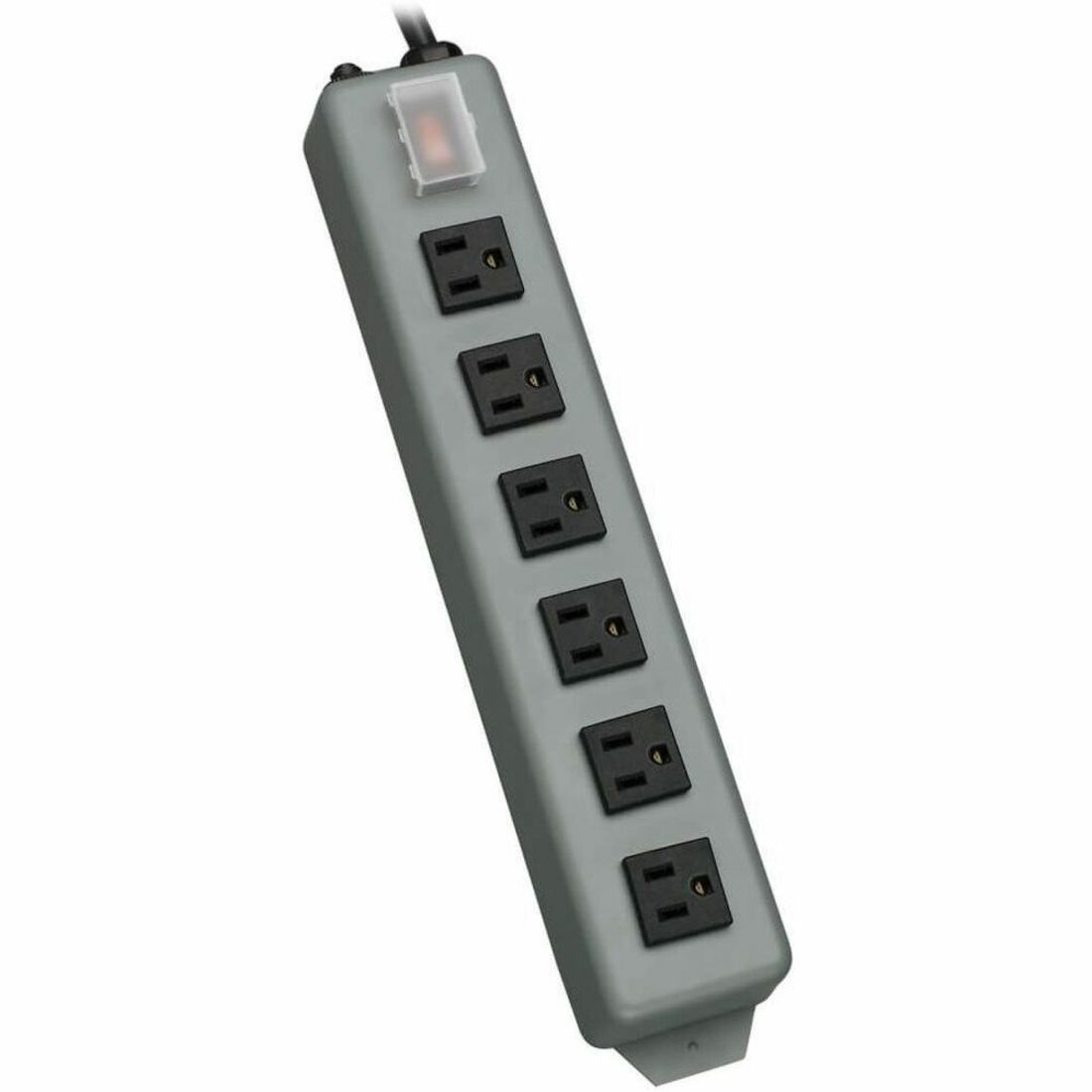 Eaton Tripp Lite Series Industrial Power Strip, 6 Right-Angle Outlets, 15 ft. (4.6 m) Cord, Mounting Tabs — UL24RA-15