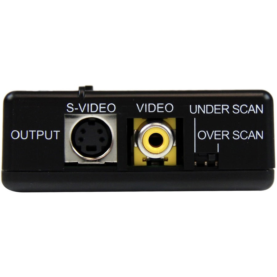 StarTech.com High Resolution VGA to Composite (RCA) or S-Video Converter - PC to TV — VGA2VID