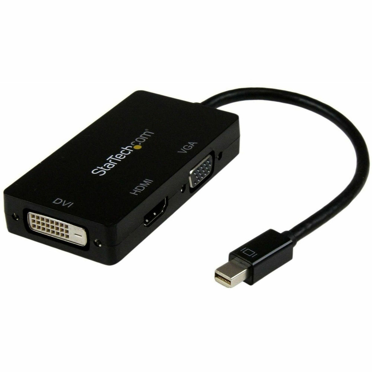 StarTech.com Mini DisplayPort Adapter - 3-in-1 - 1080p - Monitor Adapter - Mini DP to HDMI / VGA / DVI Adapter Hub — MDP2VGDVHD