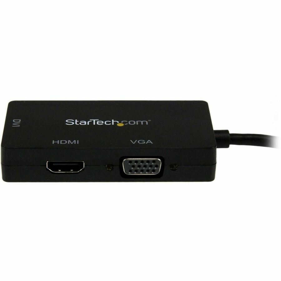 StarTech.com Mini DisplayPort Adapter - 3-in-1 - 1080p - Monitor Adapter - Mini DP to HDMI / VGA / DVI Adapter Hub — MDP2VGDVHD