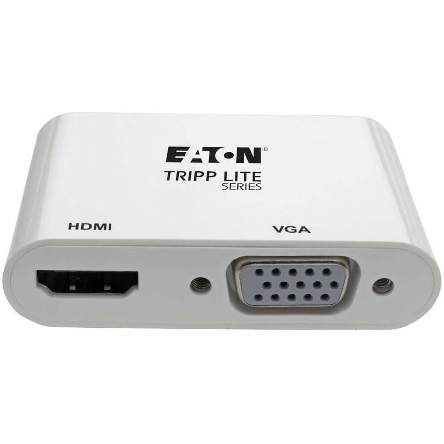 Eaton Tripp Lite Series USB-C Multiport Adapter (M/2xF) - 4K HDMI, VGA, White — U444-06N-HV4K